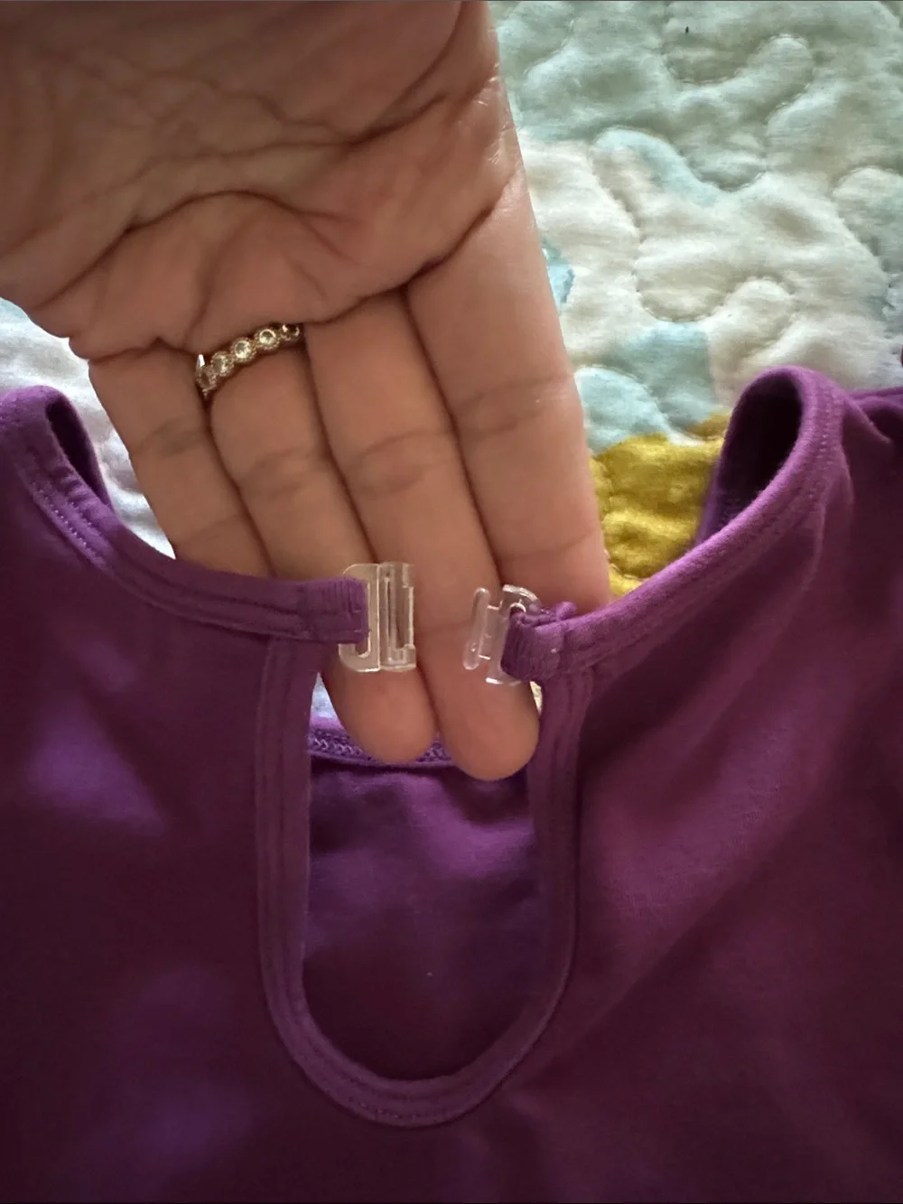 Girls' Purple Ballet Dress Leotard with Skirt